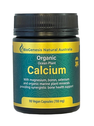 BioGenesis Natural Australia (Travel Friendly) Organic Ocean Plant Calcium 700mg 110 Vegan Capsules