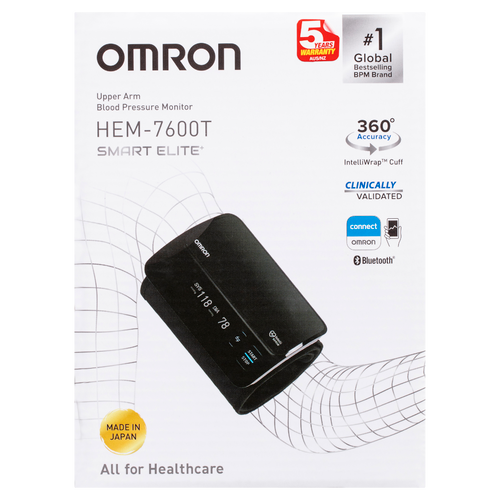 Omron HEM7600T Smart Elite+ Blood Pressure Monitor