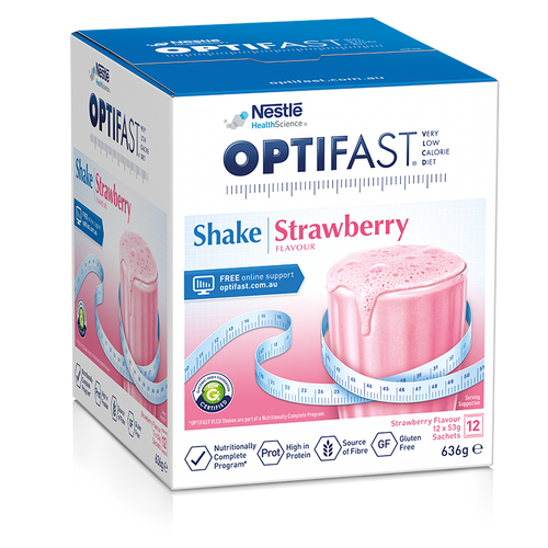 Optifast VLCD Shake Strawberry 53g x 12 Sachets
