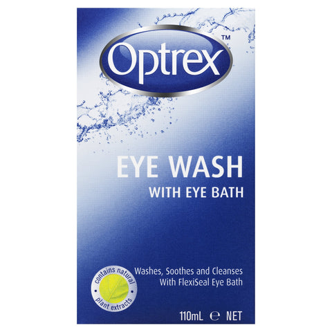 Optrex Fresh Eyes Liquid Eye Wash Bath 110mL