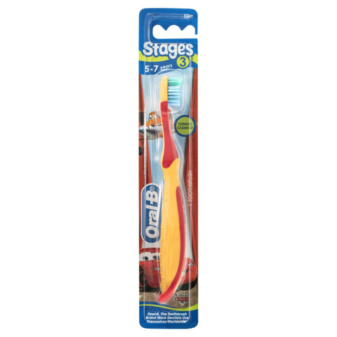 Oral-B Stages 3 Cars 5-7 Years Toothbrush Soft