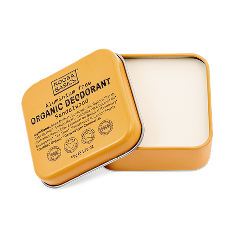 Noosa Basics Organic Deodorant Tin Sandalwood  50g