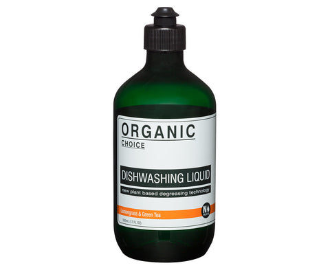 Organic Choice Dish Washing Liquid Lemongrass/Green Tea 500mL