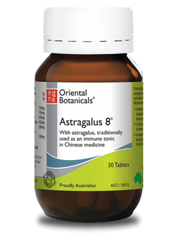 Oriental Botanicals Astragalus 8 30 Tablets