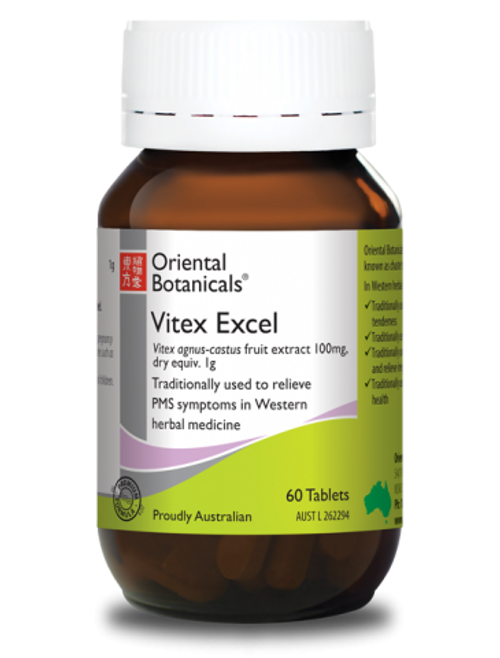 Oriental Botanicals Vitex Excel 60 Tablets