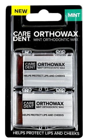CareDent OrthoWax Orthodontic Wax Mint 2 Pack