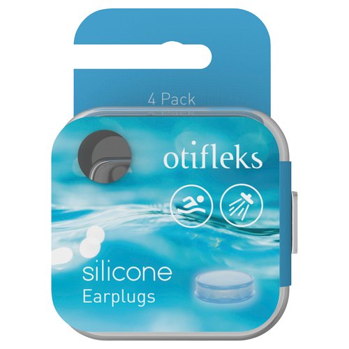 OTIFLEKS SILICONE EAR PLUGS 4PK