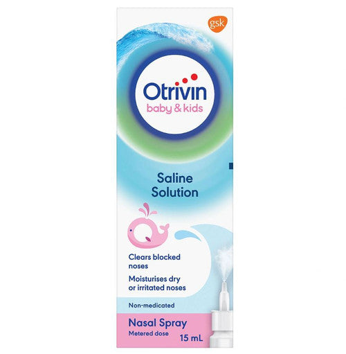 Otrivin Baby & Kids Saline Solution Nasal Spray 15ml