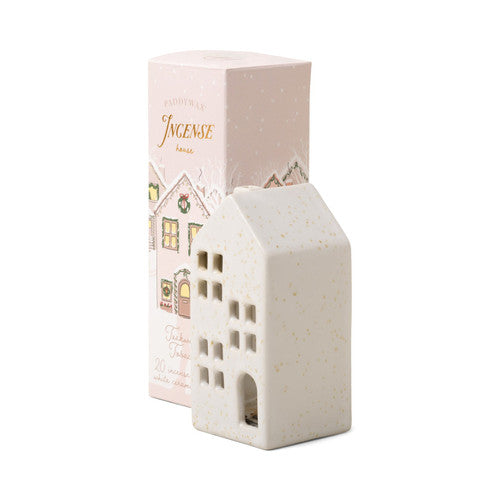 Paddywax Holiday Town Incense Cone Holder House