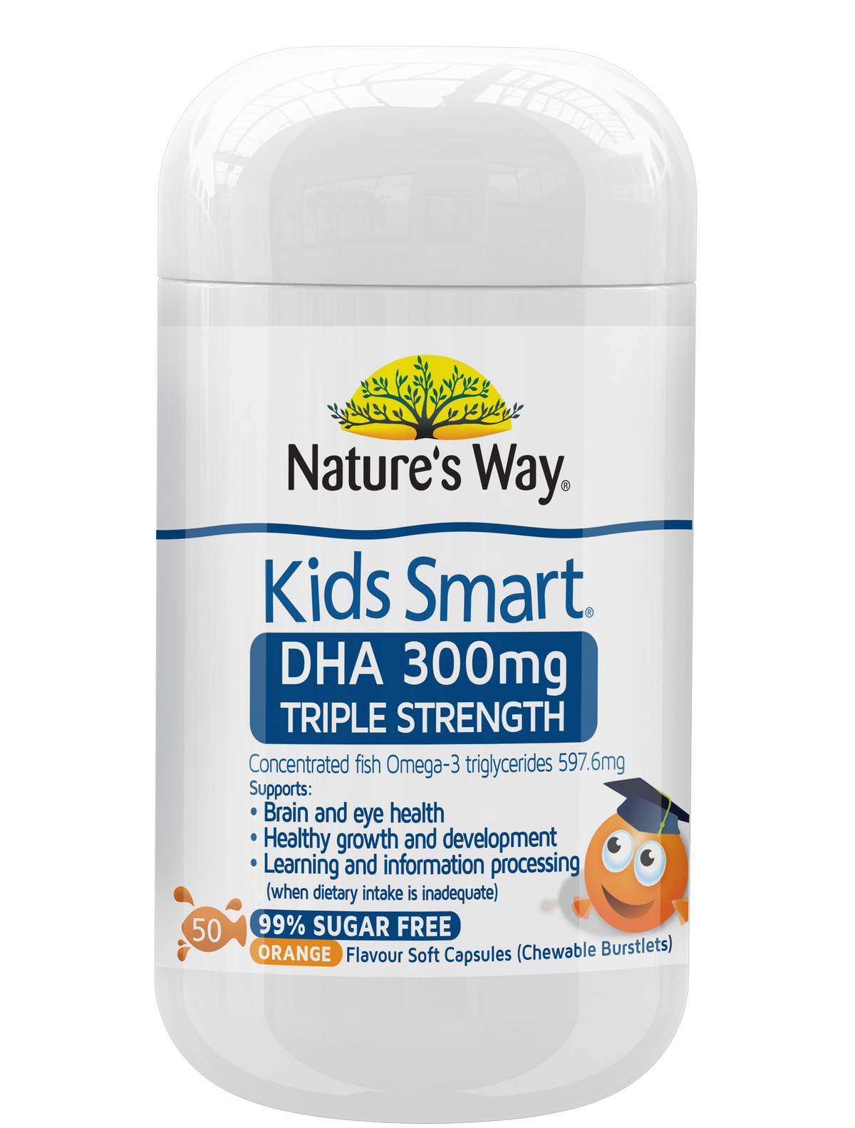 Nature's Way Kids Smart Bursts Triple Strength Tablets 50