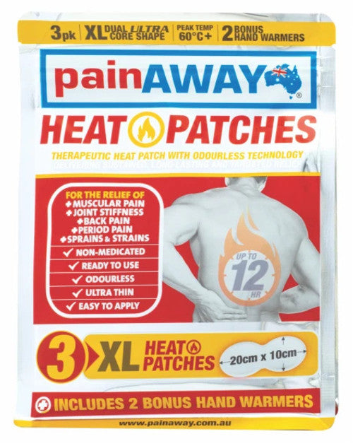 Pain Away Heat Patches XL 3 Pack