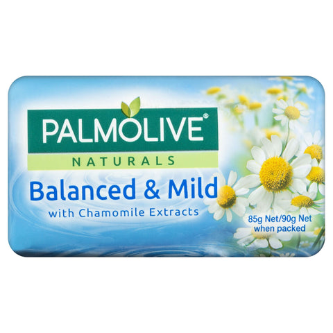 Palmolive Naturals Bar Soap Balanced & Mild Chamomile Extracts 4 x 90G