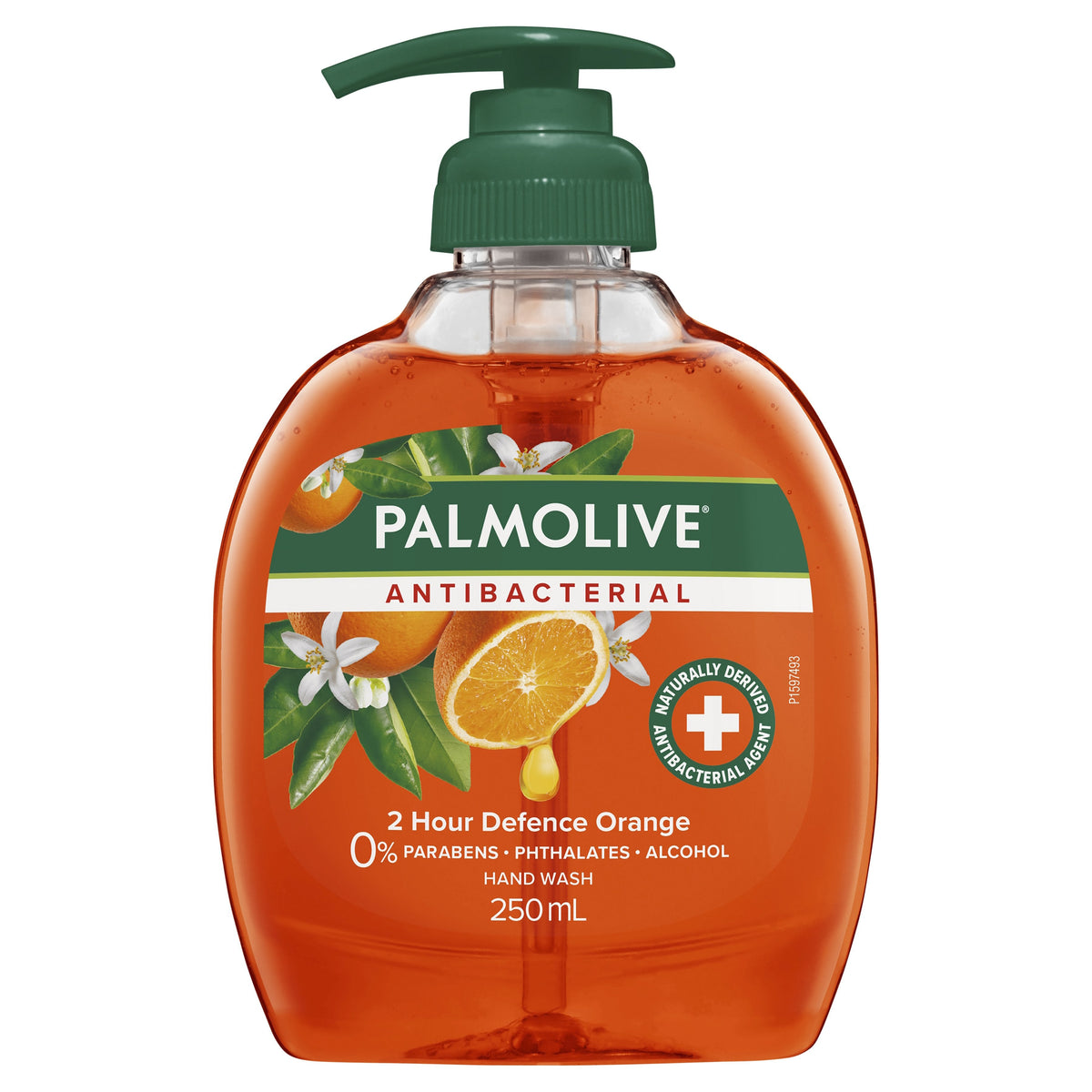 Palmolive Antibacterial Liquid Hand Wash Soap White Tea Pump 0% Parabens Recyclable 250mL