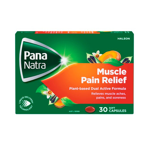 PanaNatra Muscle Pain Relief 30 soft capsules