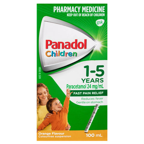 Panadol Children 1-5 Years Orange Flavour 100ml