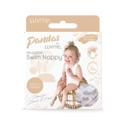 Pandas By LUVME Reusable Swim Nappy Fish