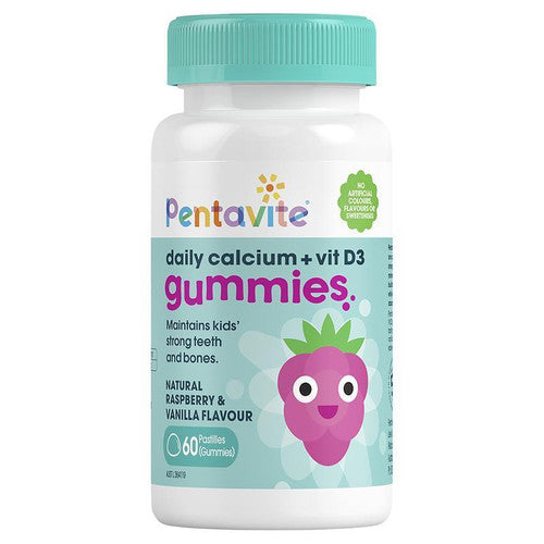 Pentavite Daily Calcium + Vitamin D3 Kids 60 Gummies