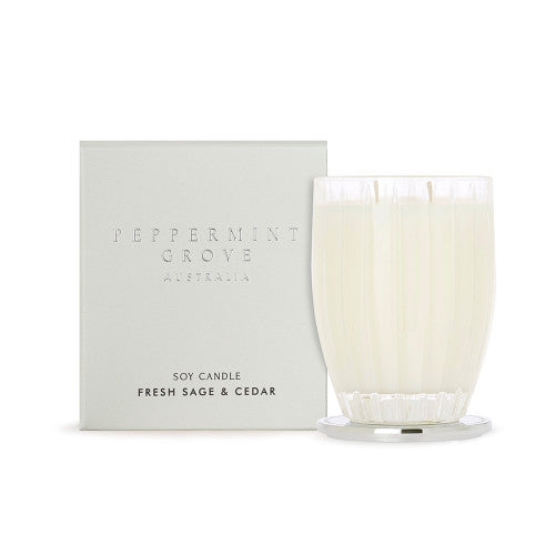 Peppermint Grove Fresh Sage & Cedar Candle 350g