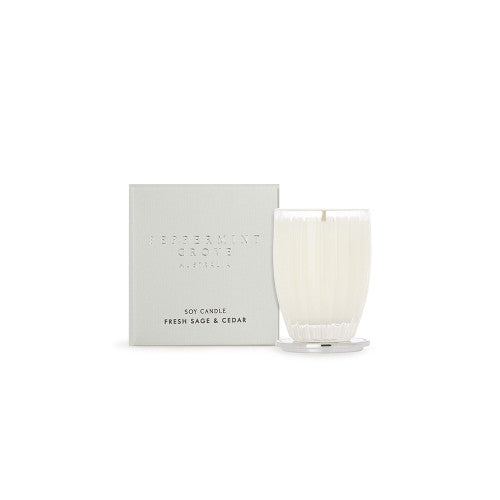 Peppermint Grove Fresh Sage & Cedar Candle 60g