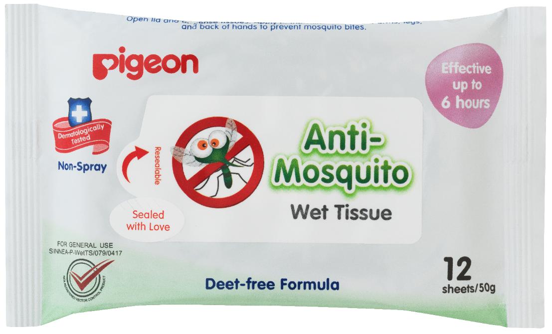 Pigeon Anti Mosquito Wipes 12 Pack