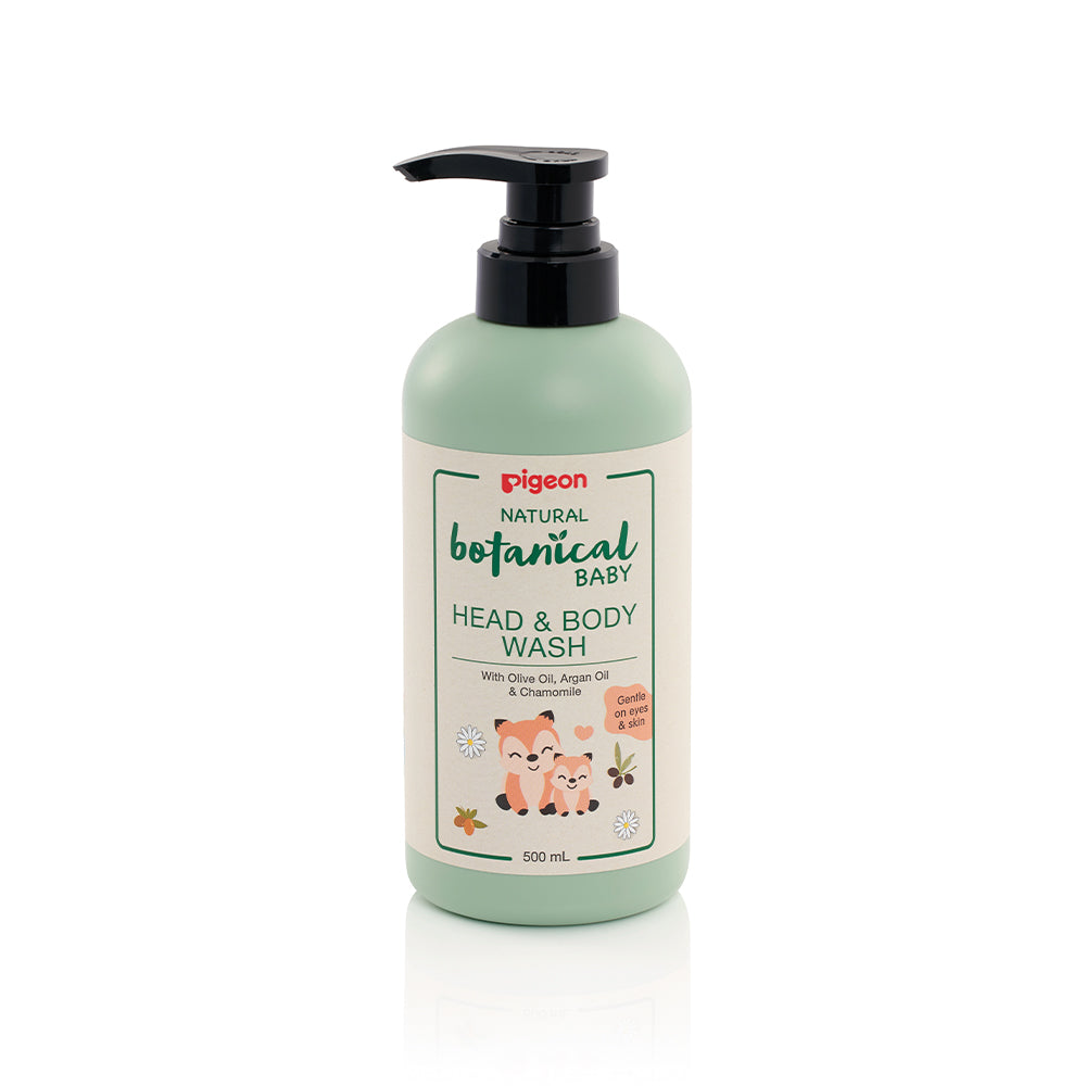 PIGEON NATURAL BOTANICAL BABY HEAD & BODY WASH 500ML