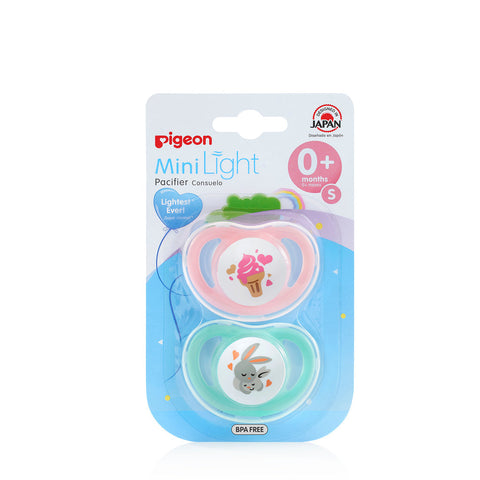 Pigeon Mini Light Pacifier 0+ Months Small 2 Pack