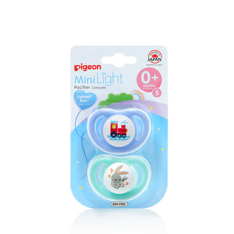 Pigeon MiniLight Pacifier Twin Pack 0+ Months  Blue