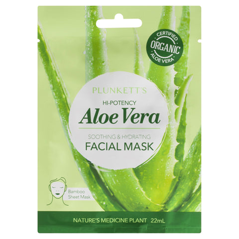 Plunkett's Hi-Potency Aloe Vera Facial Mask 22mL