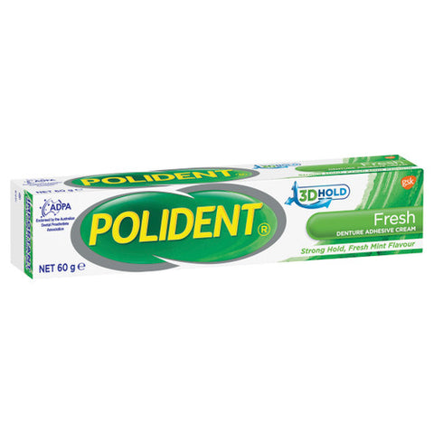 Polident Denture Adhesive Cream Fresh Mint