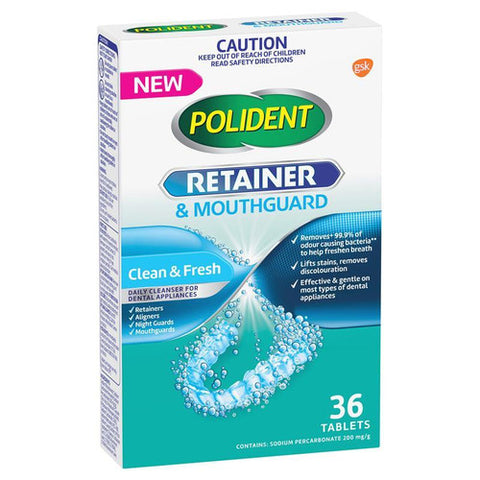 Polident Tablets Retainer & Mouthguard 36 Tablets