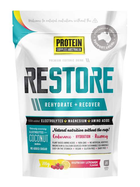 Protein Supplies Restore Raspberry Lemonade Single Serve 10g