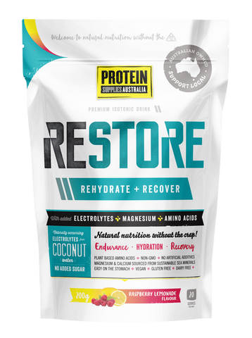 Protein Supplies Restore Raspberry Lemonade Single Serve 10g