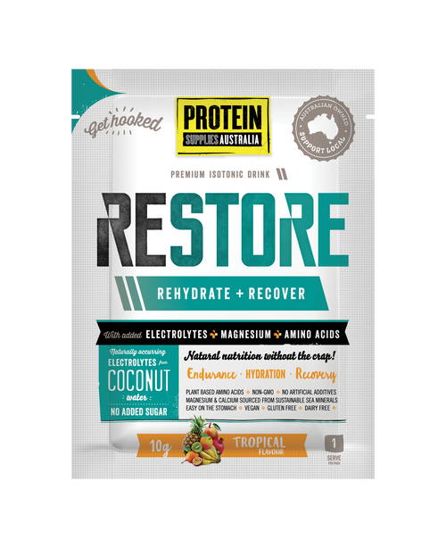 Protein Supplies Restore Tropical Single Serve 10g
