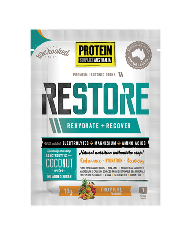 Protein Supplies Restore Tropical Single Serve 10g