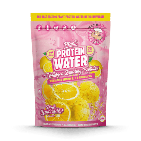 Macro Mike Plant Protein Water Pink Lemonade Flavour 300g