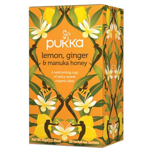 Pukka Organic Lemon, Ginger & Manuka Honey Tea 20pk