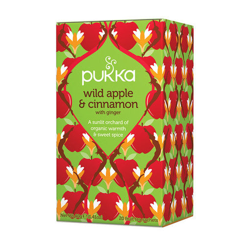 Pukka Organic Wild Apple & Cinnamon Tea 20pk