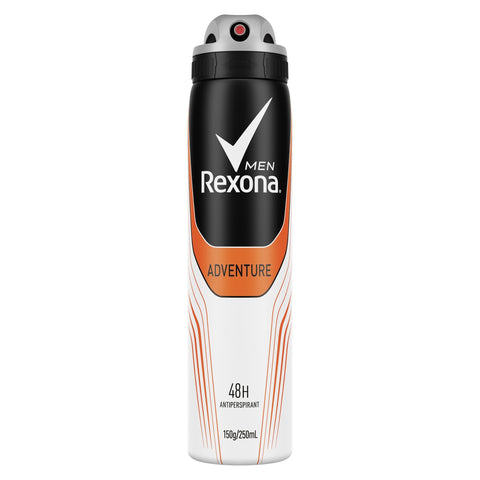 Rexona Men Antiperspirant Aerosol Deodorant Adventure With Antibacterial Protection 250mL