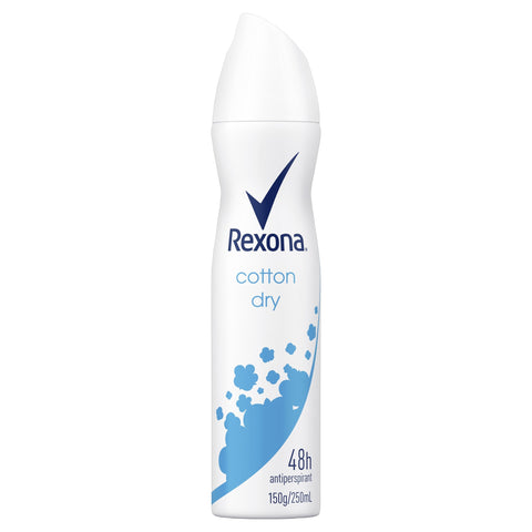 Rexona Women Antiperspirant Aerosol Deodorant Cotton Dry With Antibacterial Protection 250mL