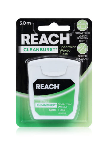 Reach Cleanburst Spearmint Waxed Floss 50m