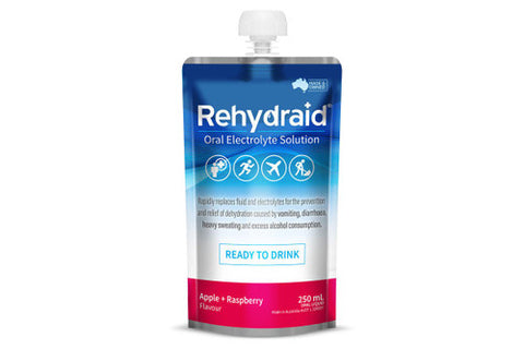 Rehydraid Oral Electrolyte Solution 250ml - Apple Raspberry