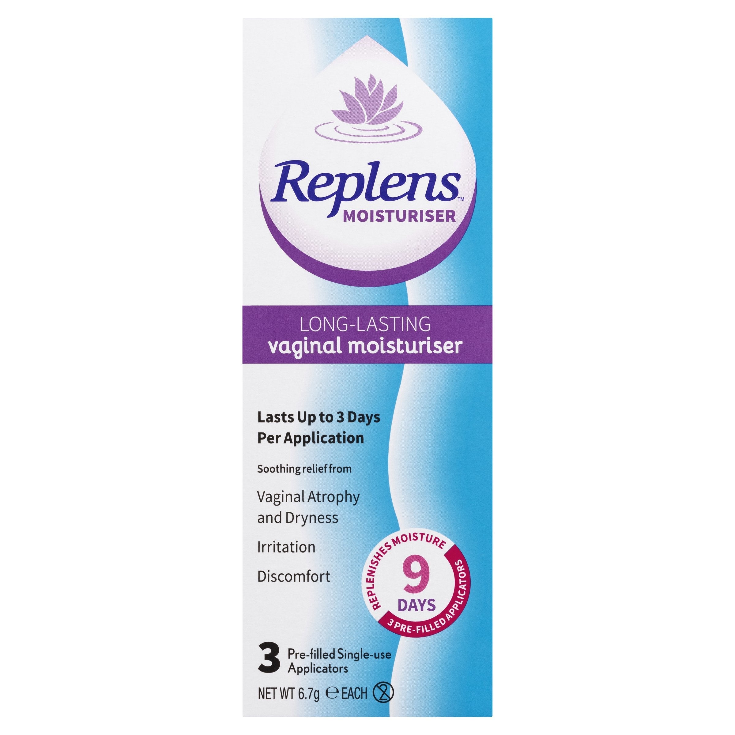 Replens Long Lasting Vaginal Moisturiser 3 Pack – OzChemist Australia