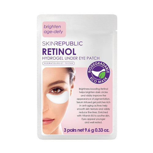 Skin Republic Retinol Biodegradable Hydrogel Under Eye Patch (3 Pairs)