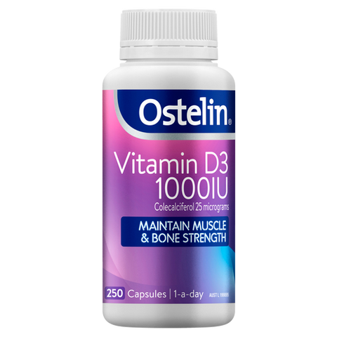 Ostelin Vitamin D3 1000IU 250 Capsules