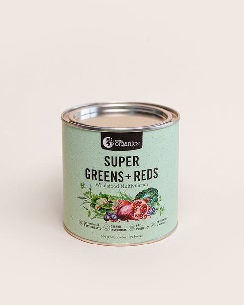 Nutra Organics Super Greens + Reds Powder 150g