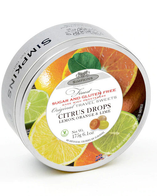 SIMPKINS Citrus Drops Lemon Orange & Lime 175g