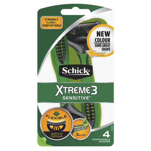 Schick Xtreme 3 Sensitive Disposable Razors 4Pack