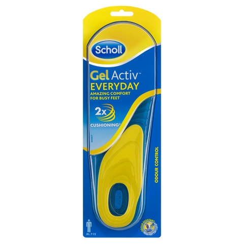 Scholl Gel Activ Everyday Insoles Mens Size 7-12
