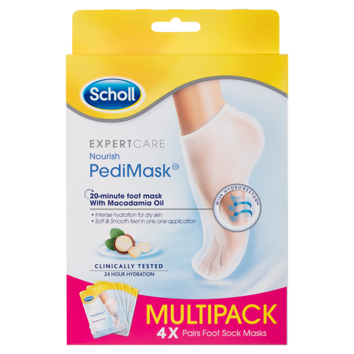 Scholl Macadamia Oil PediMask 4 Pack