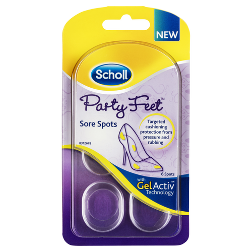 Scholl Party Feet Inserts Sore Spots